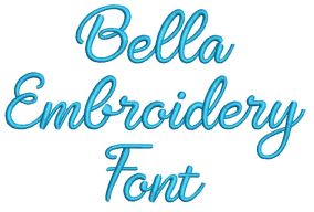 Bella Embroidery Font | Machine Embroidery Designs by JuJu
