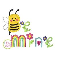Be Mine Word Art Applique | Machine Embroidery Designs by JuJu