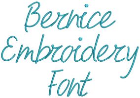 Bernice Embroidery Font | Machine Embroidery Designs by JuJu