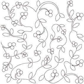 Berries and Vines End-to-End Quilting | Machine Embroidery Designs by JuJu