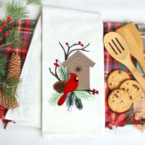 Christmas Cardinal Applique | Machine Embroidery Designs by JuJu