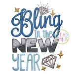 Bling in the New Year Embroidery | Machine Embroidery Designs by JuJu