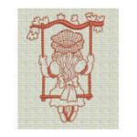 Sunbonnets Redwork Machine Embroidery Designs by JuJu