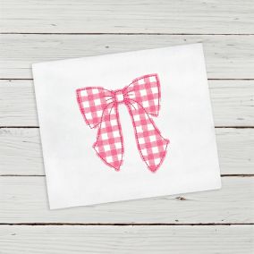 Bow Bean Stitch Applique | Machine Embroidery Designs by JuJu