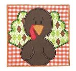 Turkey Box Applique | Machine Embroidery Designs by JuJu