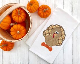 Boy Turkey 2 Applique | Machine Embroidery Designs by JuJu