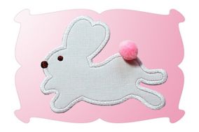 Hippity Hoppity Bunny Applique | Machine Embroidery Designs by JuJu