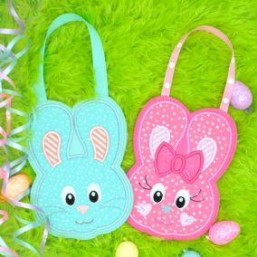 In The Hoop Easter Treat Bags Set 1 | Machine Embroidery Designs by JuJu