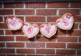 In The Hoop Big Set of Pennant and Bunting Shapes Set 2 | Machine Embroidery Designs by JuJu