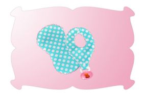 Just Like Mommy Binkie Bib Gift Set | Machine Embroidery Designs by JuJu
