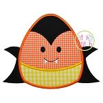 Candy Corn Dracula Applique | Machine Embroidery Designs by JuJu