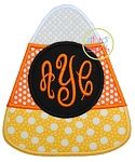 Candy Corn Monogram Applique | Machine Embroidery Designs by JuJu