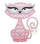 Cat Glasses Applique | Machine Embroidery Designs by JuJu