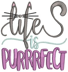 Cat Lovers Word Art 2 Machine Embroidery Designs by JuJu
