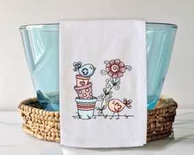 Celebrate Spring Sketch 2 | Machine Embroidery Designs by JuJu	