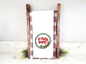 Christmas Wreath Word Art | Machine Embroidery Designs by JuJu