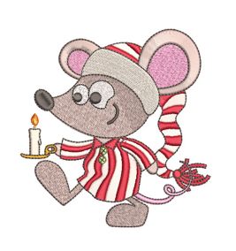 Christmas Mice Filled Stitch Machine Embroidery Designs By JuJu