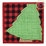 Christmas Tree Box Applique | Machine Embroidery Designs by JuJu