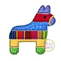 Cinco de Mayo Pinata Raggy Applique | Machine Embroidery Designs by JuJu