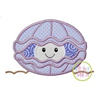 Clam Applique | Machine Embroidery Designs by JuJu