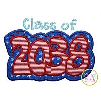Class of 2038 Double Applique | Machine Embroidery Designs by JuJu