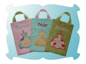 Days Of The Week Closet Organizer for Girls