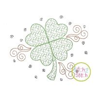 Clover Motif Embroidery Design | Machine Embroidery Designs by JuJu