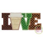 Coffee Love Applique | Machine Embroidery Designs by JuJu