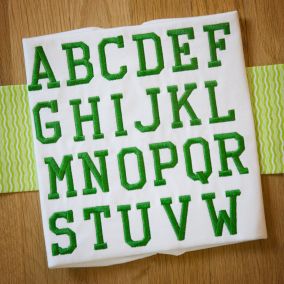 Collegiate Embroidery Font Machine Embroidery Designs by JuJu