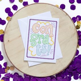 Graduation Greeting Cards 2 | Machine Embroidery Designs by JuJu