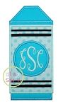 Crayon Monogram Applique | Machine Embroidery Designs by JuJu