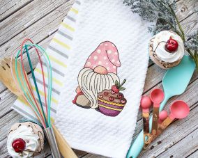 Cupcake Gnome | Machine Embroidery Designs by JuJu