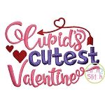 Cupid's Cutest Valentine Embroidery | Machine Embroidery Designs by JuJu
