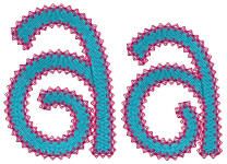 Sadie Embroidery Alphabet Machine Embroidery Designs by JuJu