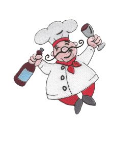 Bon Appetit Chefs Filled Set 1 Machine Embroidery Designs by JuJu
