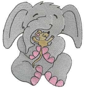Animal Hugz Filled Machine Embroidery Designs by JuJu