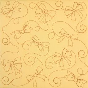 Bows And Swirls Quilting Backdrops Design | Machine Embroidery Designs by JuJu