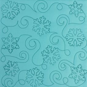 Snowflakes And Swirls Quilting Backdrops Design | Machine Embroidery Designs by JuJu