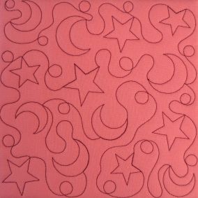 Stars Moons Quilting Backdrops Design | Machine Embroidery Designs by JuJu