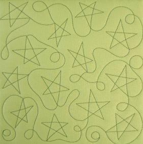 Stipple Stars Quilting Backdrops Design | Machine Embroidery Designs by JuJu 