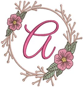 Adelaide Monogram Digital Embroidery Machine Designs by JuJu