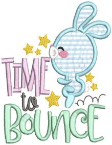 Adorable Easter Word Art Digital Embroidery Designs by JuJu