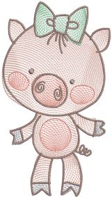 All The Critters Sketch 1 Machine Embroidery Designs by JuJu
