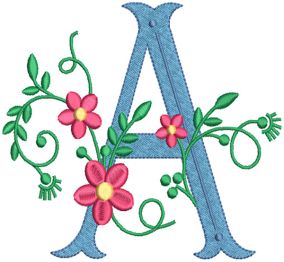 Anastasia Monogram | Machine Embroidery Designs by JuJu
