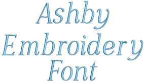 Ashby Embroidery Font | Machine Embroidery Designs by JuJu