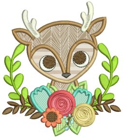 Baby Woodland Laurels Machine Embroidery Designs By JuJu