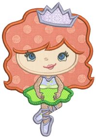 Ballerina Princess Applique Machine Embroidery Designs By JuJu