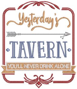 Bar and Pub Signs Digital Machine Embroidery Designs by JuJu