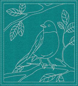 Beautiful Birds Quilt Blocks 1 | Machine Embroidery Designs by JuJu