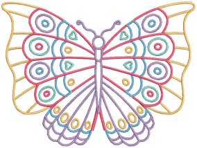 Beautiful Butterflies Machine Embroidery Designs by JuJu